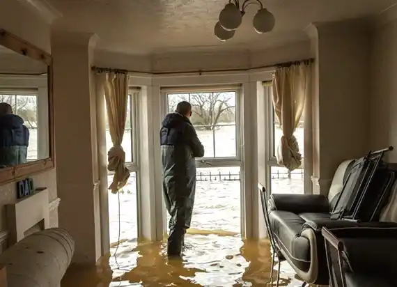 water damage restoration service Bicknell